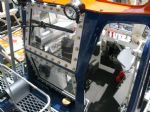 The inside of the cab of the Talus tractor replicates the original perfectly.